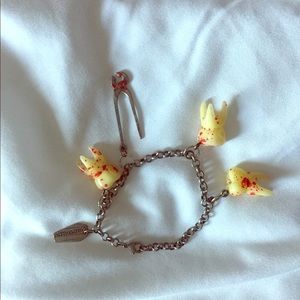 Kreepsville tooth charm bracelet